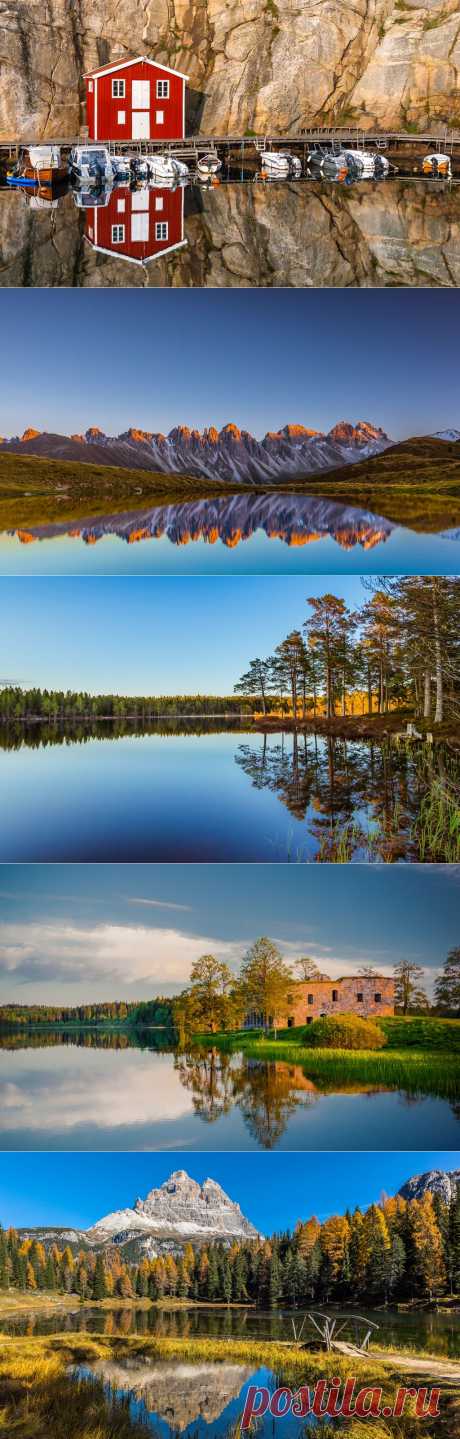 Пейзажи отраженные в воде. Фотограф Torsten Muehlbacher - Фотоискусство