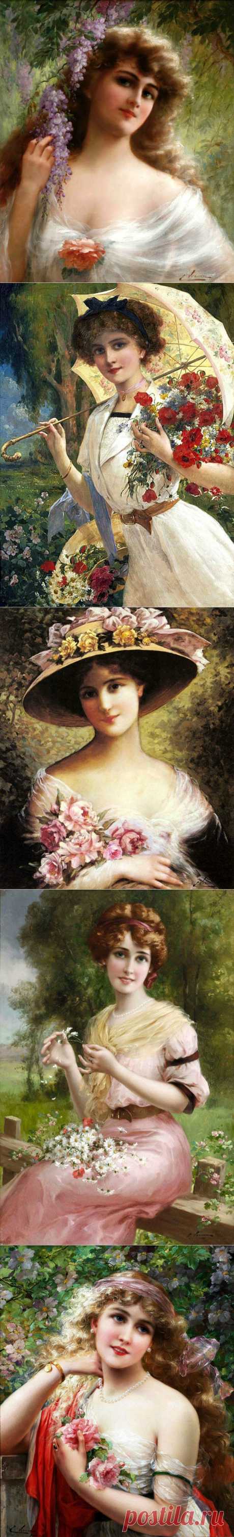 Женский портрет по-французски.Эмиль Вернон.