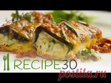 EGGPLANT ROLLATINI - By RECIPE30.com