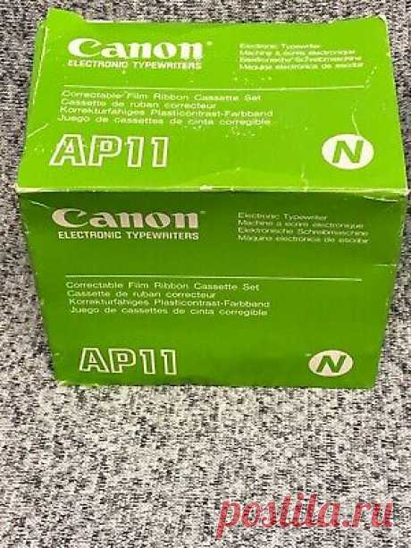 Canon AP11 OEM Typewriter Ribbons Correctable Film Ribbon Set Of 6 Unopened  | eBay Find many great new & used options and get the best deals for Canon AP11 OEM Typewriter Ribbons Correctable Film Ribbon Set Of 6 Unopened at the best online prices at eBay! Free shipping for many products!