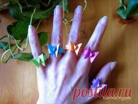 Origami ƸӜƷ Butterfly Ring ƸӜƷ