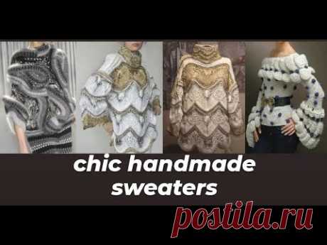 Amazingly beautiful handmade sweaters! for inspiration! Шикарные свитера ручной работы!