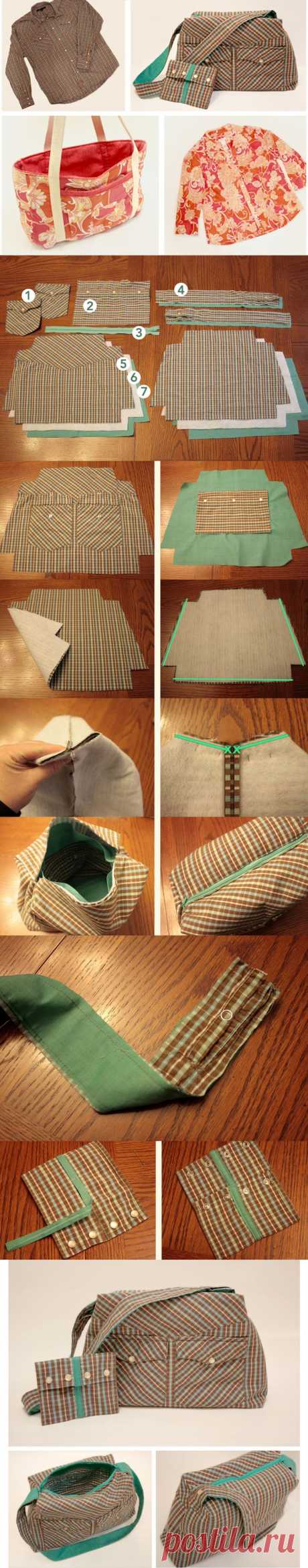 Upcycle blouses and shirts into purses. - Picmia