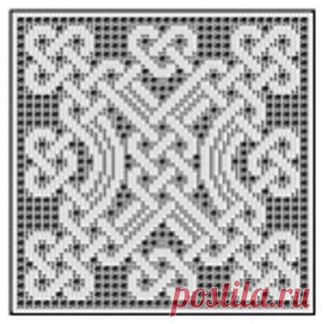 Ravelry: Celtic Square for Filet Crochet - 004 pattern by Devorgilla's Knitting (sometimes...)