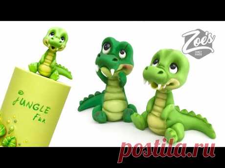 Cute crocodile cake topper tutorial Amazing birthday cake ideas!