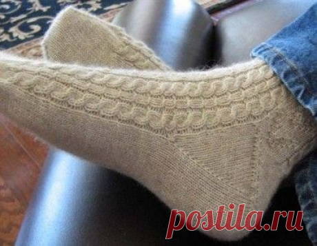 Вязание носков спицами. Как связать носки спицами схемы | Домоводство для всей семьи