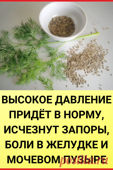 Высокое давление придет в норму, исчезнут запоры, боли в желудке и мочевом пузыре