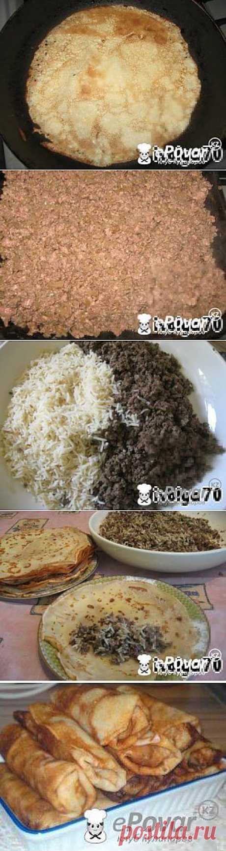 Блинчики с куриной печенкой и рисом — Рецепт приготовления с фото — Рецепты выпечки, Блины