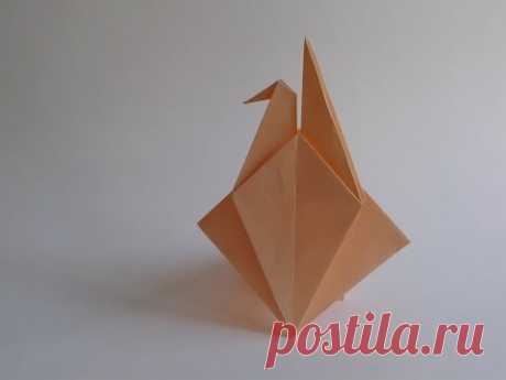 How to make an Origami Crane Card как сделать открытку журавлик