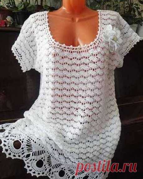 Красивый узор для летней блузы