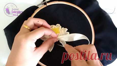 Asnimar Embroidery - Embroidery Flower Combination Ribbon &amp; Thread | Facebook
