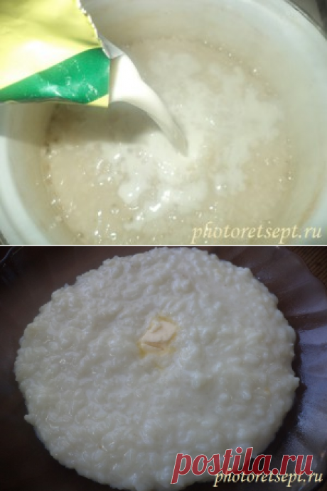 Рисовая каша на молоке/ Рецепт с фото | ФотоРецепт