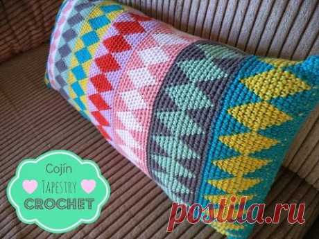Cojín Tapestry Crochet - How to learn tapestry crochet