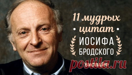 11 мудрых цитат Иосифа Бродского
Иосиф Бродский — поэт, драматург, лауреат Нобелевской премии по литературе. Человек с...
Читай дальше на сайте. Жми подробнее ➡