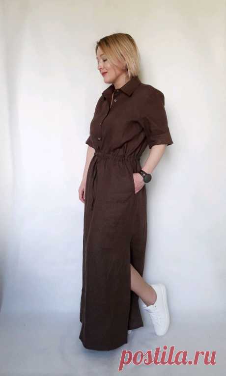 Льняное платье Boho – купить в интернет-магазине на Ярмарке Мастеров с доставкой - IATGFRU | Кобрин