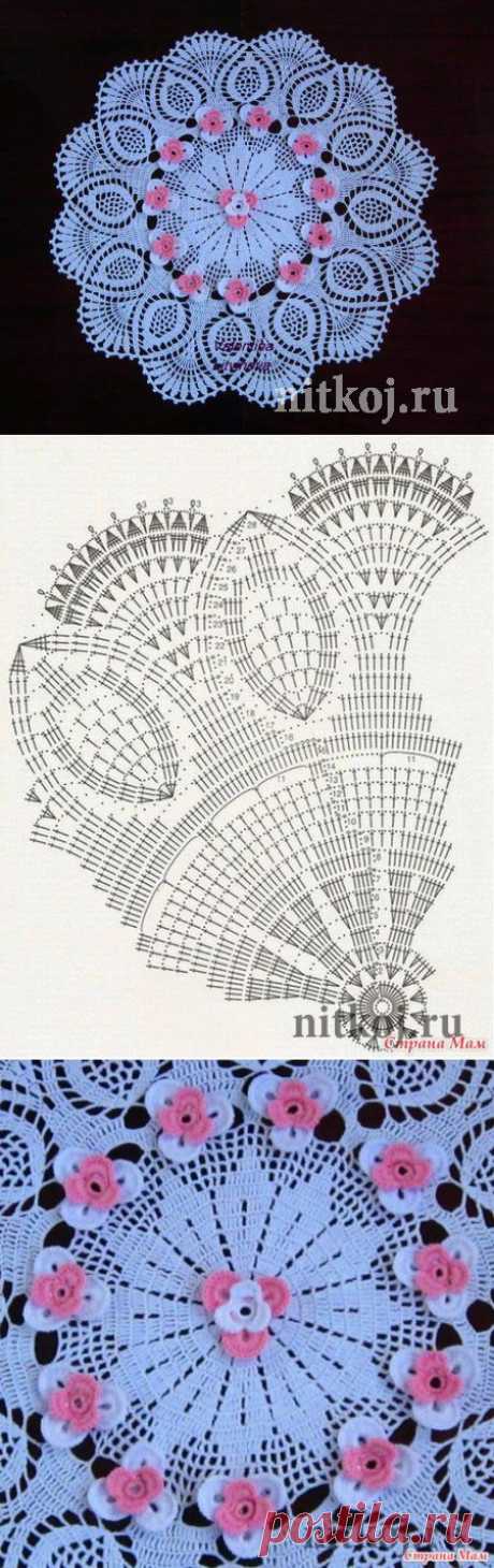 Моя любимая салфетка » Ниткой - вязаные вещи для вашего дома, вязание крючком, вязание спицами, схемы вязания