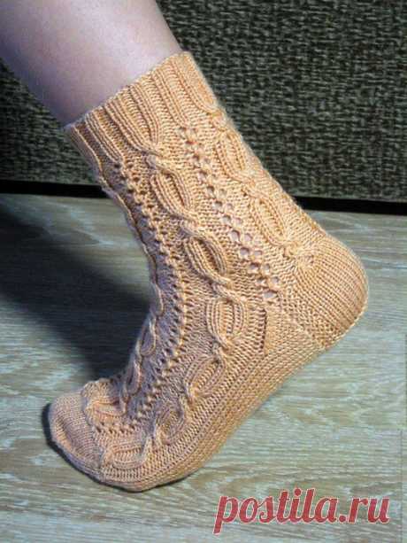 Как вязать носки спицами. Ажурные носки спицами | Домоводство для всей семьи