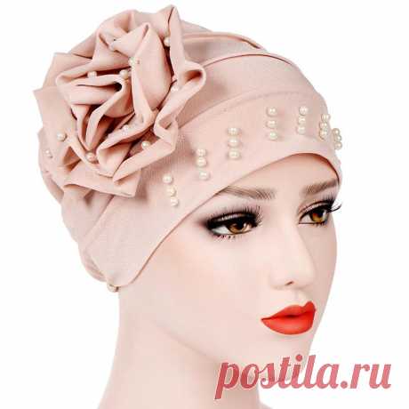 335р-Игрушки W женщин мусульманской растяжения Turban Шляпа Потеря Головной шарф Wrap Hijib волос Cap – купить по низким ценам в интернет-магазине Joom