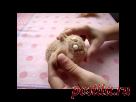 Видео мастер класс по валянию кота Бакса от Леси Саловой