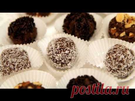 Coconut Chocolate Balls Recipe (Gluten Free &amp; No Bake Cookies) - CookingWithAlia - Episode 223 - YouTube