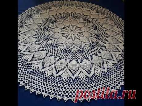 Салфетка крючком "Жозефина"_Doily crochet "Josephine"_Часть 2