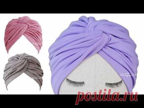 Twisted Turban Hat Sewing Pattern - Turban Hat DIY - YouTube