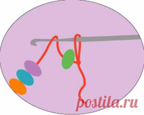 Вязание крючком с бисером