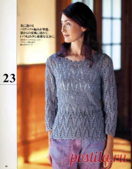 Пуловеры крючком 223