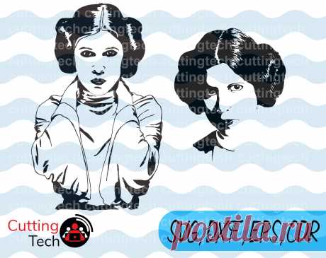 Princess Leia Organa rebel SVG Leia stencil Leia decal PNG