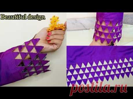 How to make Sleeves design  _Cutwork Sleeves Design_Sleeve Design_Stylish Capri design