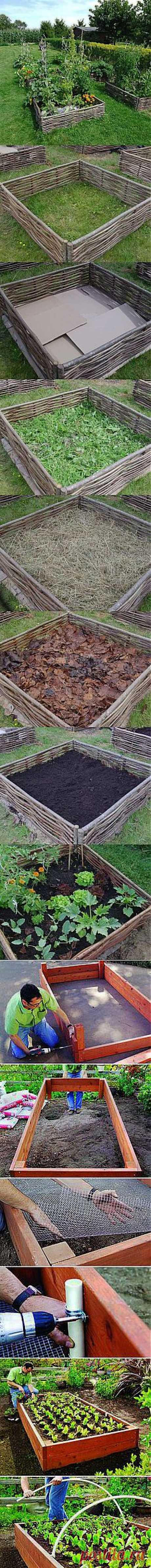 Building a lasagna raised bed garden | Garden and Yard