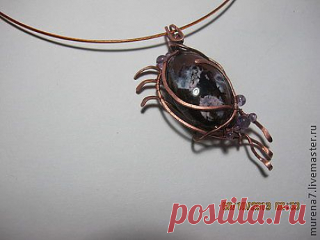 Кулон в технике Wire Wrap&quot;Мир Ваших грез&quot; - авторская ручная работа,wire wrap