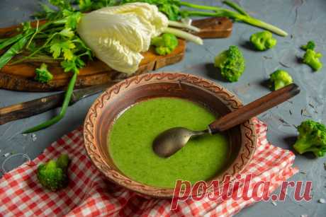 Постный суп с брокколи и шпинатом. Пошаговый рецепт с фото — Ботаничка.ru