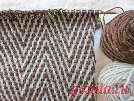 Chocolate à chuva: on mosaic knitting