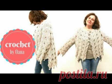 Cardigan onde all'uncinetto by Oana