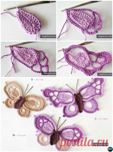 18 Crochet Butterfly Free Patterns