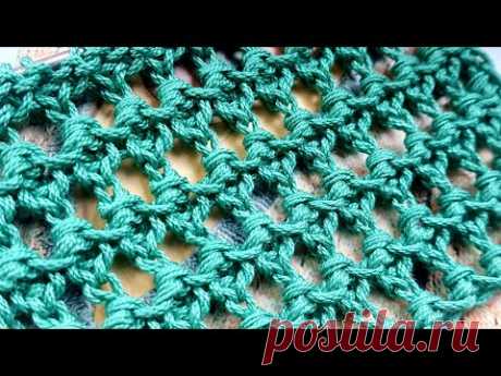 Вяжем очень красивую решетку в стиле ампир 📣 knitting pattern.