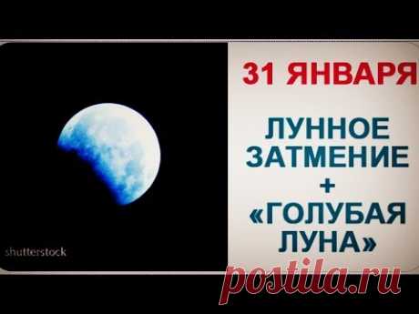 В январе полное лунное затмение впервые за 150 лет совпадет с "голубой луной"