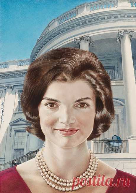 Jacqueline Kennedy (artist - Boris Chaliapin)