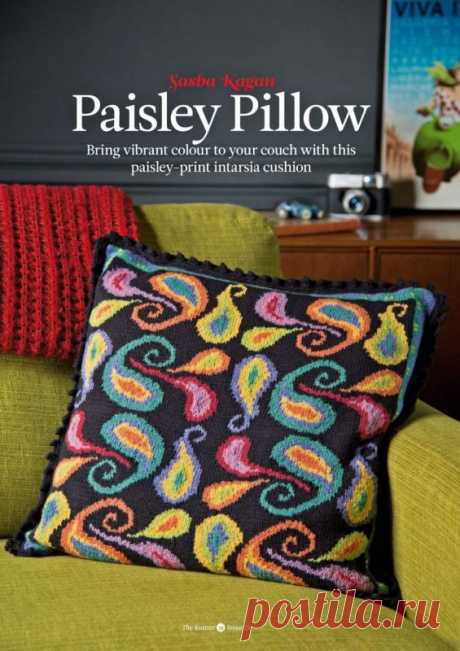 The Knitter 73 - Paisley pillow - Вернисаж на Вяжи.ру