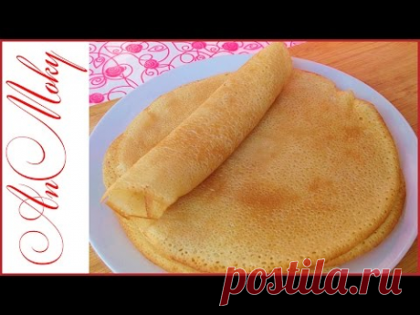 Постные блины на минеральной воде - так вкусно, что не передать словами!