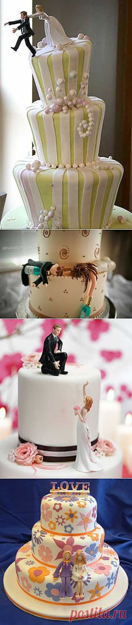 Необычные свадебные торты.