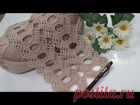 Zarif ve kolay 💯 Tığ işi örgü model 👍Easy Crochet knitting pattern