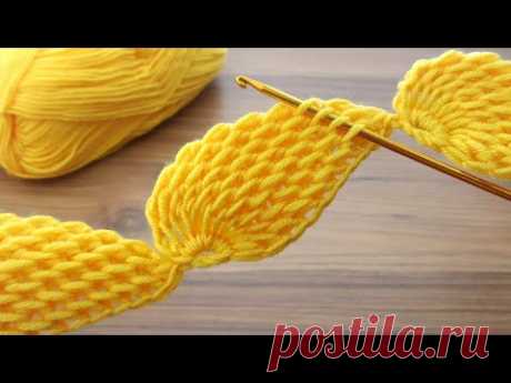 👌Great 👌 ⚡⚡Woow...!!!!⚡⚡ Very easy Tunisian crochet chain very stylish hair band making #crochet