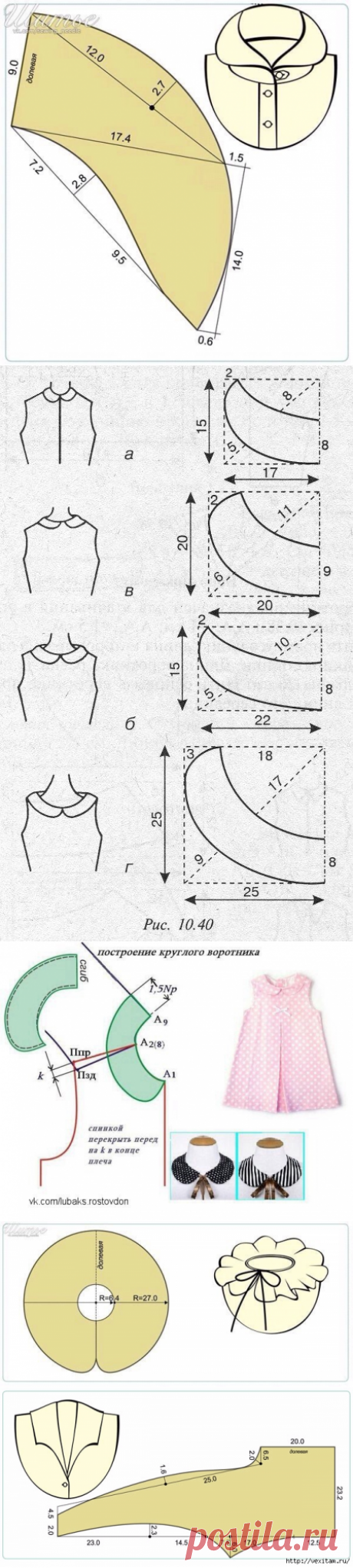 Выкройки воротников