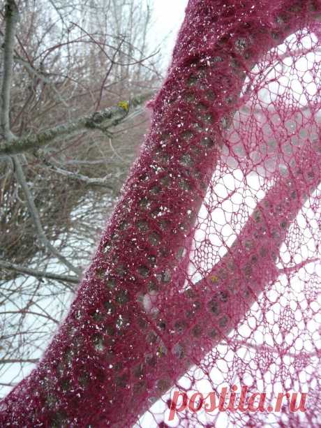 my knit blog - &quot;мой вязальный блог&quot;: Baltic Blossoms Lace Shawl МОЙ ЦВЕТОЧЕК