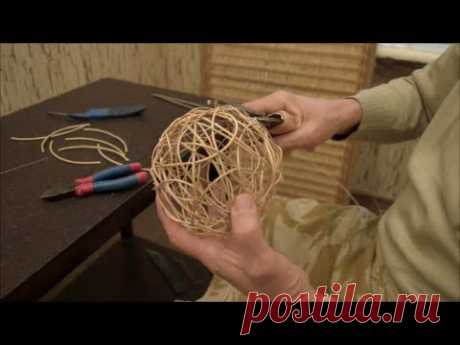 Плетение из лозы-&quot;Воздушный шарик&quot;-Wickerwork - YouTube