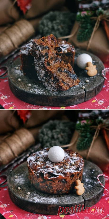 Рождественская выпечка: насыщенный и ароматный фруктовый кекс
