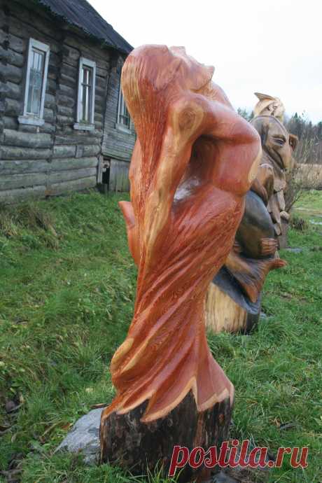Авторская деревянная скульптура мастера А.Рыбаков.