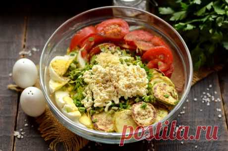 Салат с жареным кабачком – обалденно вкусно, можно готовить хоть каждый день, и вряд ли надоест - Женский журнал